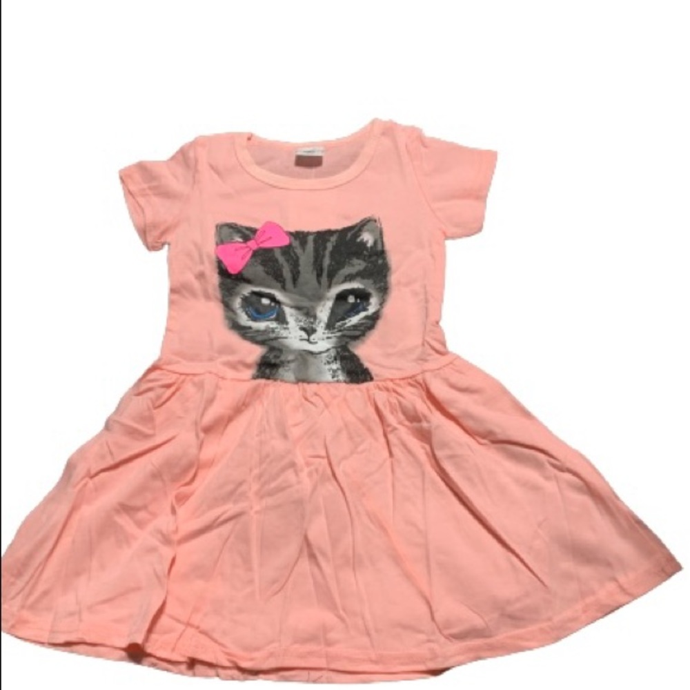 Kitten dress little girls